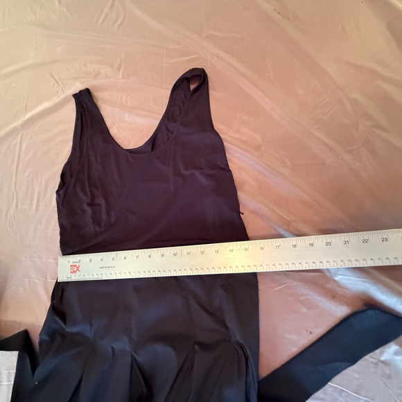 MaxMara Black/Navy 3/4 Sleeve Wrap Dress w/ Pleated Midi Skirt Size 44/M/L $825 - Picture 11 of 14